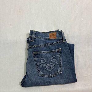Lucky Brand Classic Rider Womens Size 6/28 Stone Wash Denim Blue Jeans
